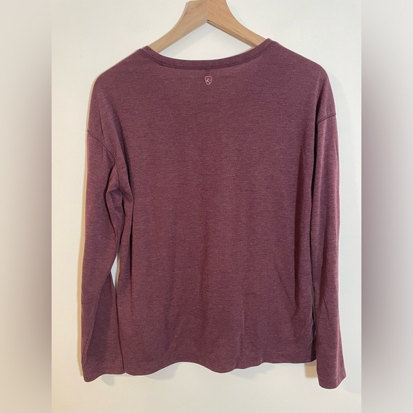 The KÜHL INARA™ Long Sleeve Shirt Women’s Size Medium Burgundy Wine Color EUC - Picture 5 of 10